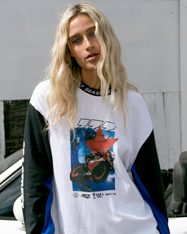 Sea Street - Moto Long Sleeve Tee - STUDIO JO STORE
